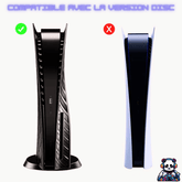 Coque noire relief Custom pour PS5 personnalisée - PANDAGLOBE